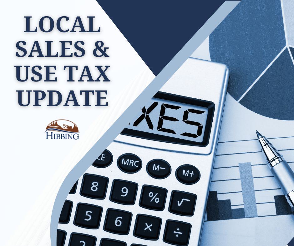 Local Sales Use Tax update 1.2.25