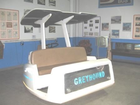 Greyhound Museum display