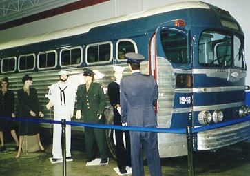 Bus and mannequin display
