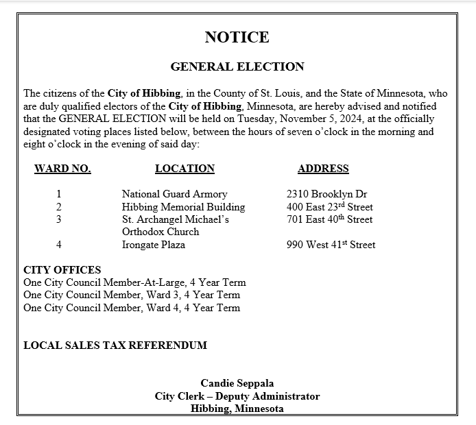 General Election 2024 Notice
