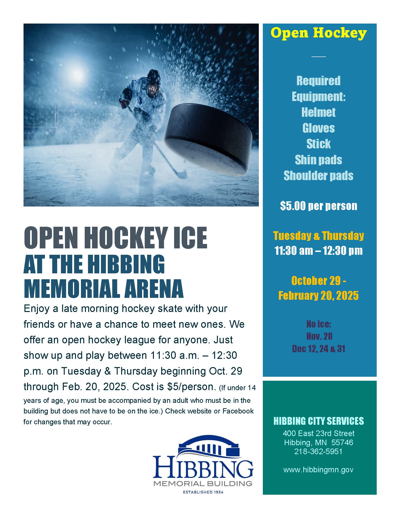 Open Hockey Ice 2024