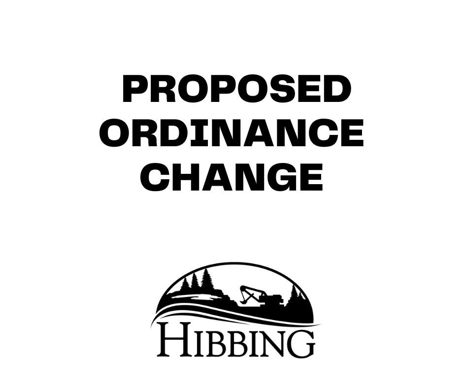 Proposed Ordinance Change